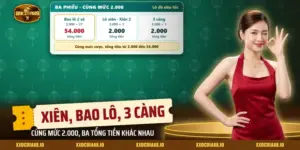 Cách đánh lô xiên, bao lô, 3 càng Xocdia88 qua ba phiếu cược trong màn lô đề siêu tốc