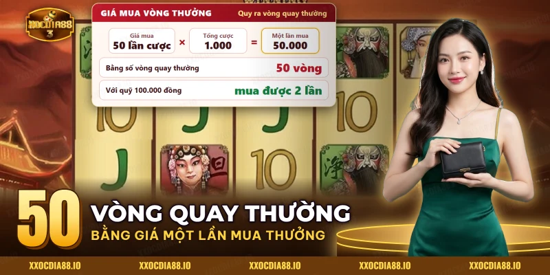 Phép tính giá mua vòng thưởng của slot JDB quy ra số vòng quay thường