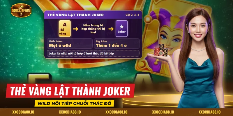 Thẻ vàng lật thành lá Joker thay thế ở lượt thác đổ kế tiếp của Super Ace